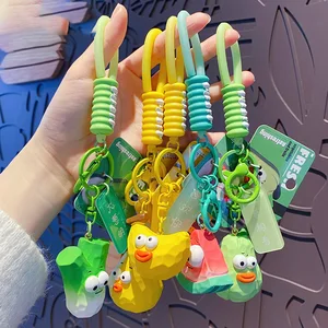 Creative Funny Pop Eye Watermelon Keychain Vegetable and Fruit Series Bag Charm