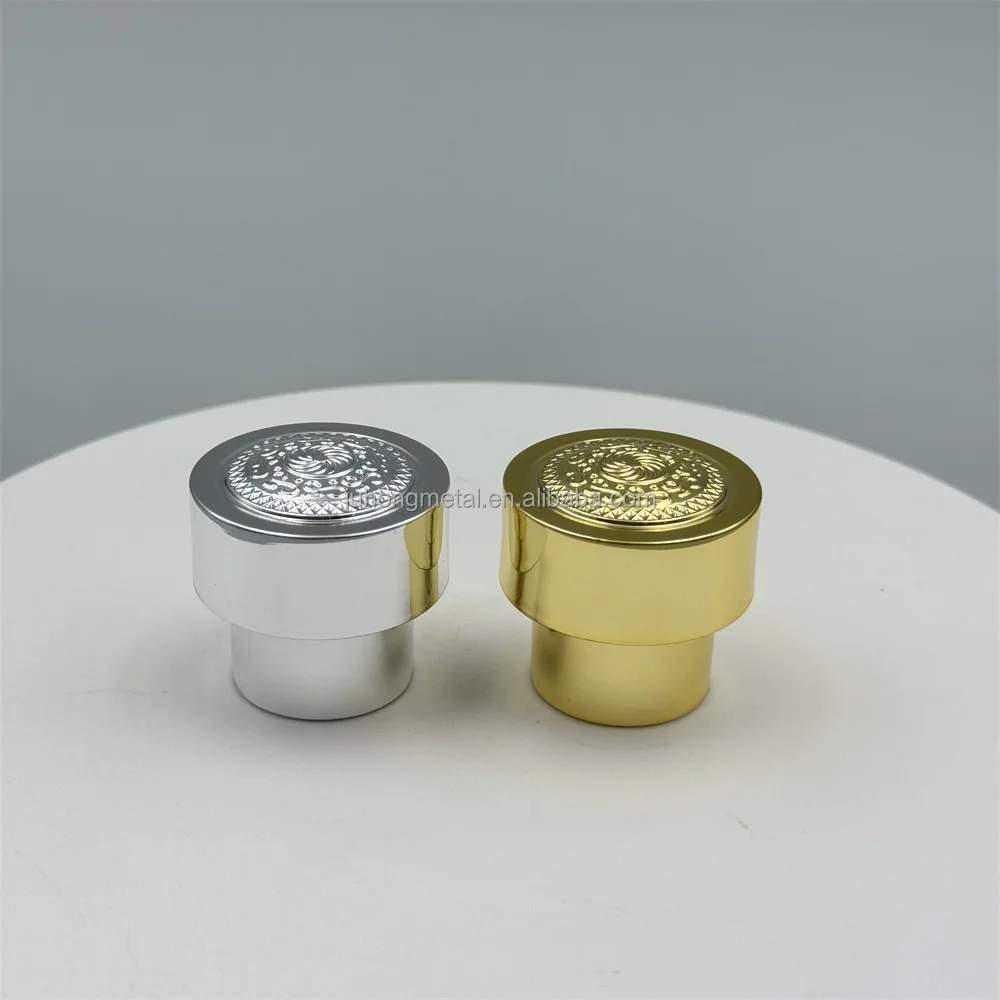 ABS Plastic Screw Cap Perfume Bottle Cap with Silk Screen Printing for Luxury Cosmetics