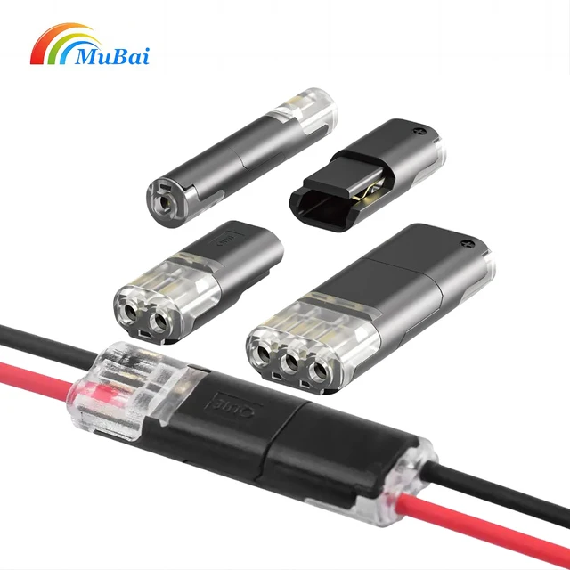 Stripping-free soldering-free 1Pin 2pin 3Pin Pluggable wire cable quick splice connector for car GPS direction light brake light