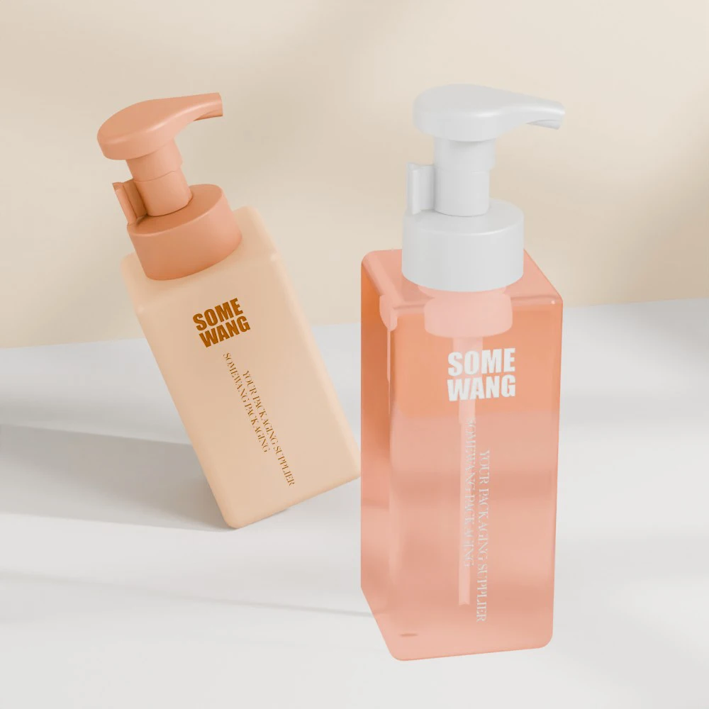 Customized 280ml PETG Square Foam Soap and Shampoo Bottle Hand Wash Liquid Plastic Bottle