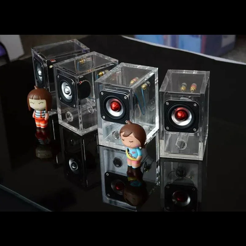 スピーカーサブウーファーボックス用アクリル半透明エンクロージャー