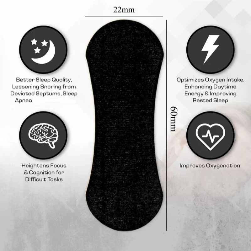HLK Custom LOGO Extra Strength Nasen Strips Nasenstrips Nosestrips Nose Breathe Strips Scented 3 Bars Nasal Strip for Athletes