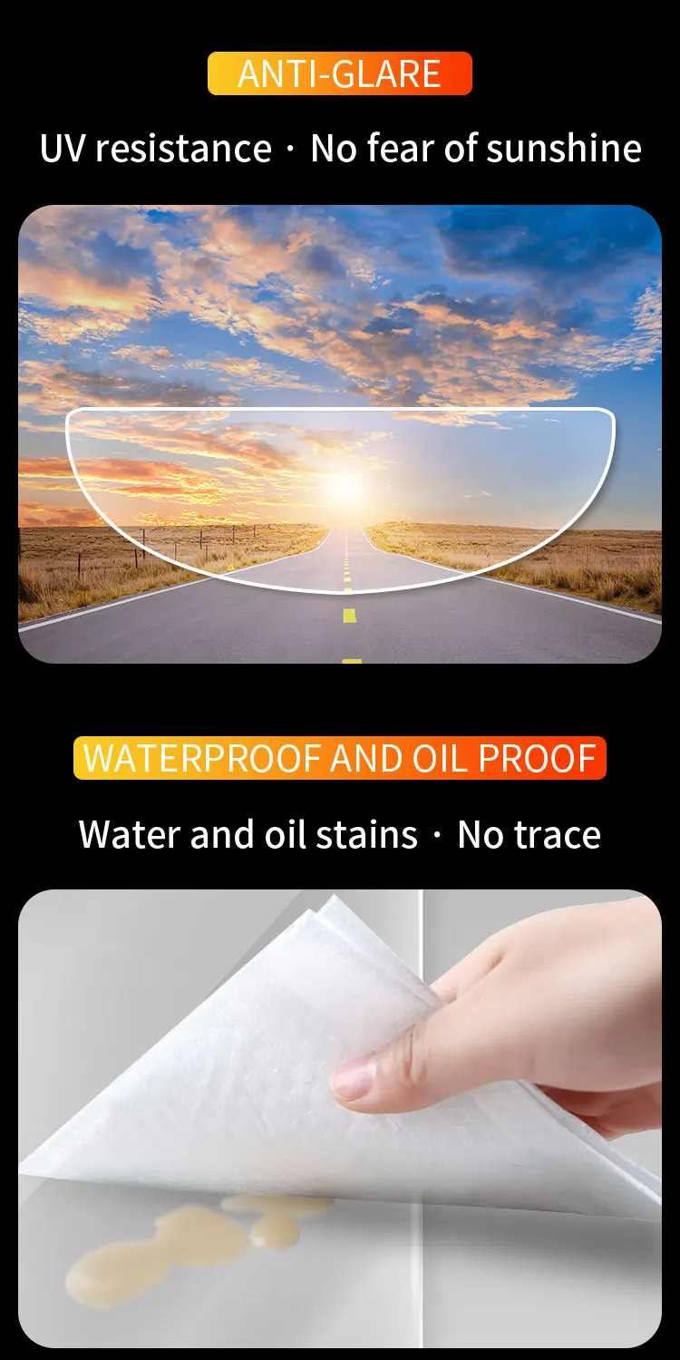 Helmet Visor Safety Protection Film For Motorcycle Helmet Shield