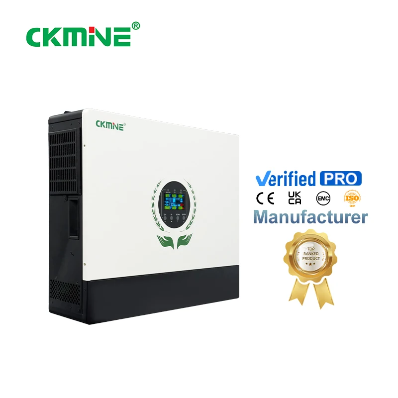 CKMINE Hybrid-Solar-Wechselrichter 10 kW / 10 kVA, doppelte MPPT- und Ausgangsfunktion, 550 VDC, 220 V / 230 V, netzgekoppelt und netzunabhängig, parallel schaltbar für Haushalte mit hoher Leistungsbelastung