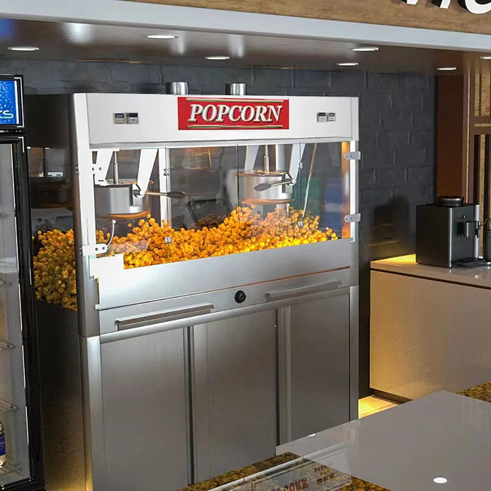 2017 New Model Popcorn Machine Two Pan 16OZ Pop Corn Machine