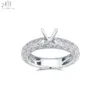 18K Solid White Gold