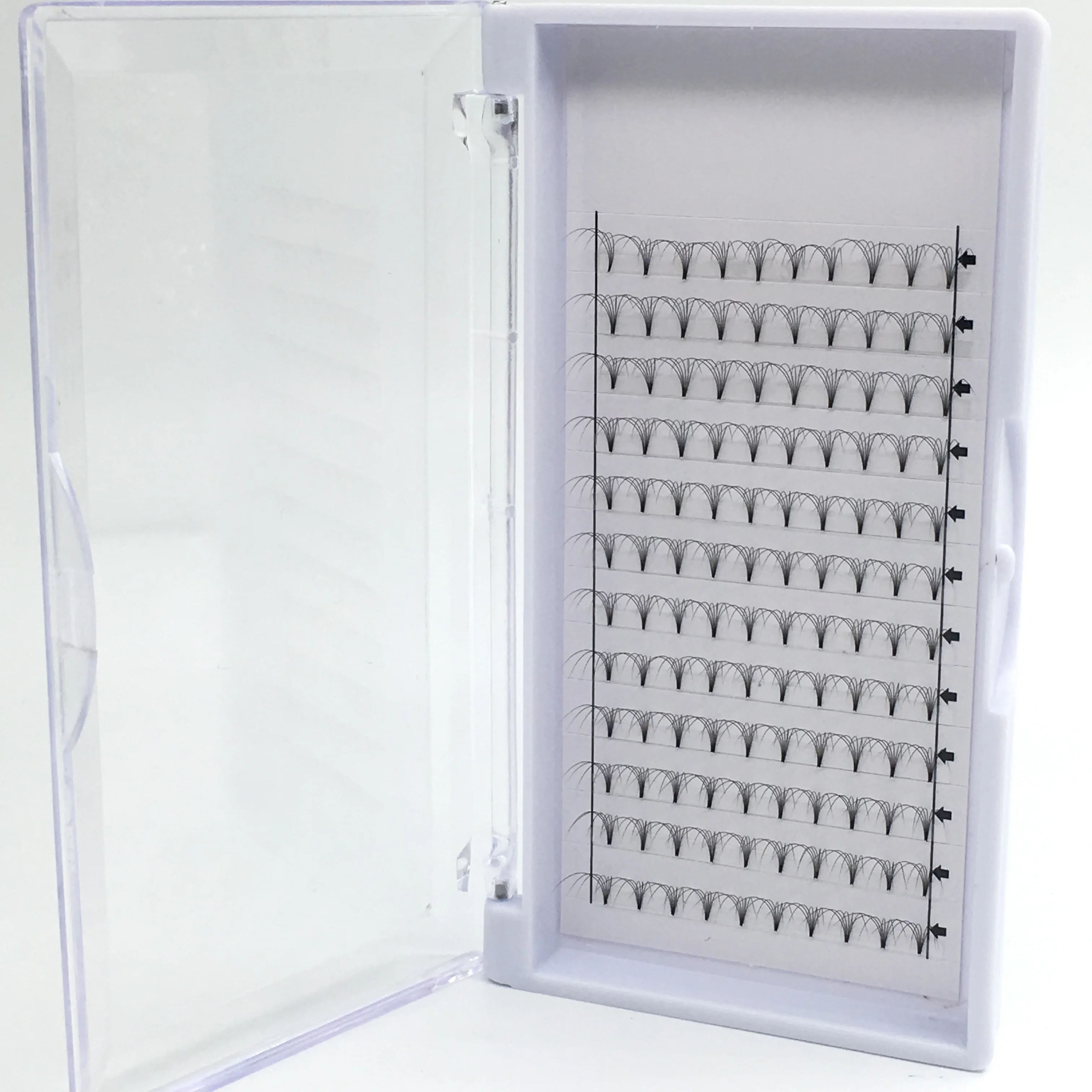 Русский объем готовые веерные ресницы 3D 4D 5D 6D процветающие ресницы 0,05 0,07 0,10 синтетические шелковые ресницы