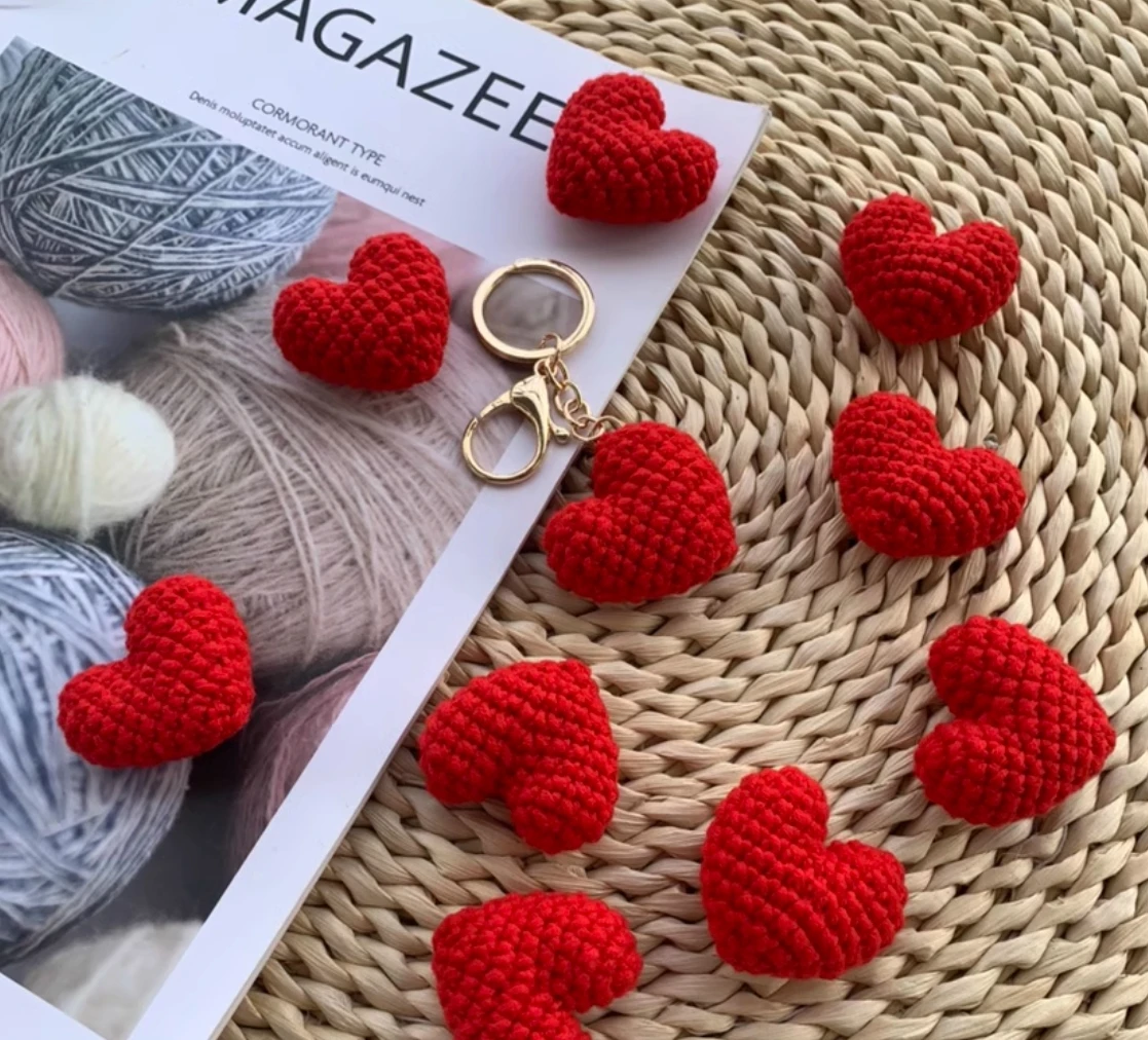 3 Porte-clés Fraise Mignons - Alliage Zinc Avec Cœurs, Lapins Et Abeilles - Pour Sacs Et Clés - 4