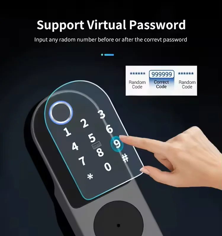 Glomarket Tuya Waterproof Digital TTLock Remote Unlock Double-sided Fingerprint Smart Lock