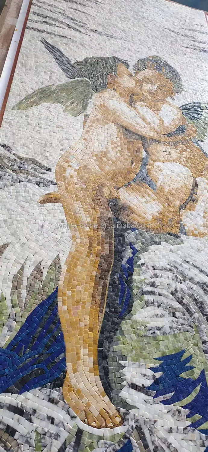 Angel Wings Boy Marble Mosaic DIY Painting, Boy and Girl nude mosaic  painting, Little angel nude mosaic painting| Alibaba.com