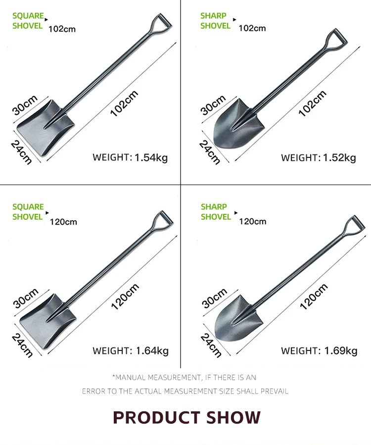 product high quality farm tools square metal shovel and camping  garden  steel shovel with  handle-4