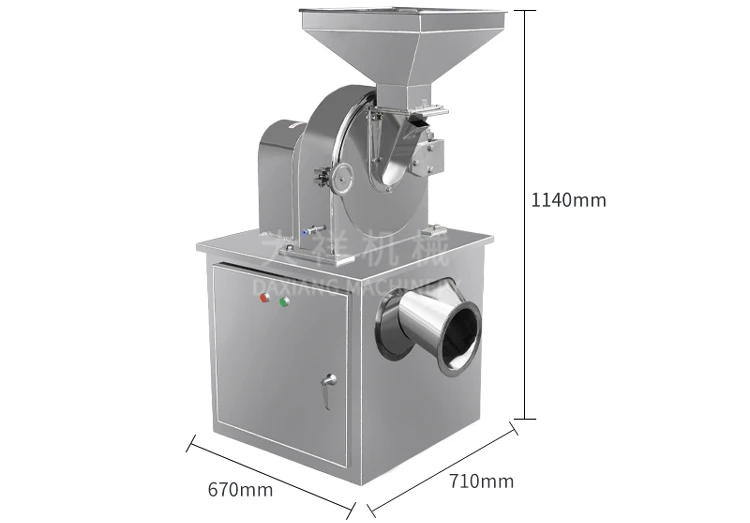 LFJ-20B Good Quality SS304 Food Grade Food Chemical Automatic Leave Spices Grinder Grinding Machine factory