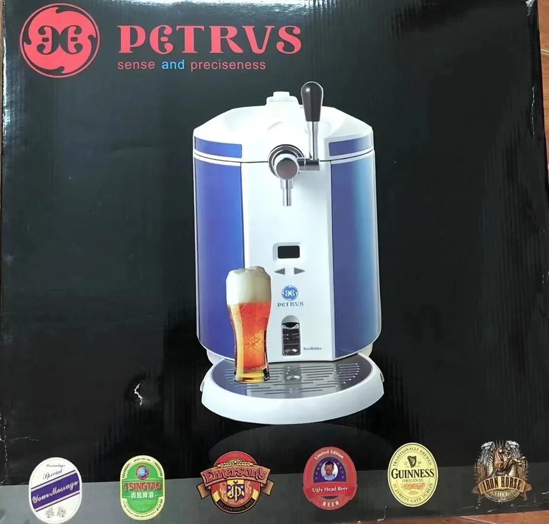 5l Mini Draft Beer Kegerator And Dispenser 220v Europe Plug With Beer