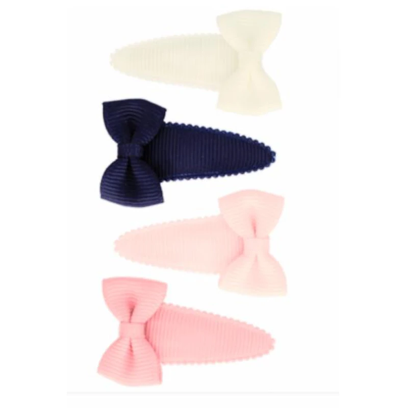 Free Samples 5.5 CM Snap Hair Clip With Ribbon Cover