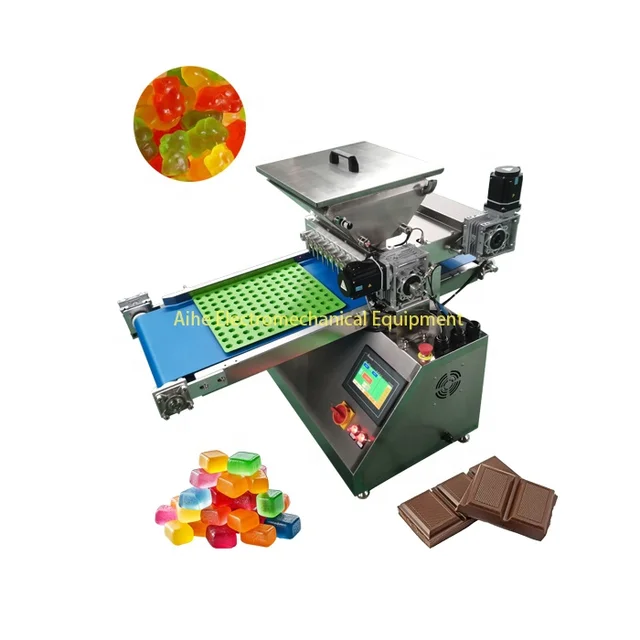 Automatic Business Desktop Mint Hard Candy Depositor Universal Small Scale Gummy Coconut Sugar Mold Form Make Machine