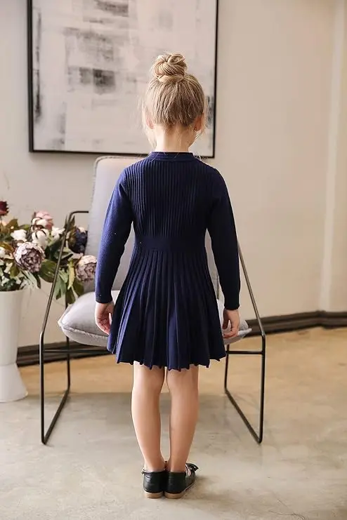 girls long sleeve uniform dress TYL Scholar Long Sleeve Polo Dress