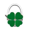 Four-leaf clover solid color leather-green