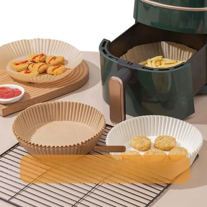 Non-stick Air Fryer Disposable Paper Liner Oil-proof Air Fryer Parchment Paper Liners Water-proof Airfryer Baking Paper