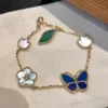 Pulsera de mariposa de la suerte