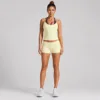 Vest+Shorts - Butter yellow