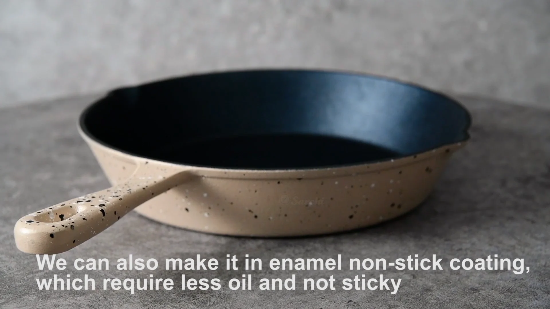 New Color Kitchenware Maifanite Silicone Oil Cast Iron Frying Fry Pan Non Stick Buy Enameled