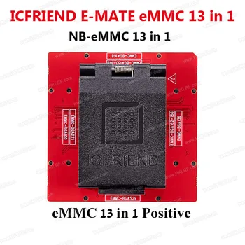 newest nB-EMMC 13 in 1 ICFriend E-Mate X 13in1 EMMC BGA100 BGA136 BGA153 BGA168 BGA186 BGA221 BGA254 BGA529