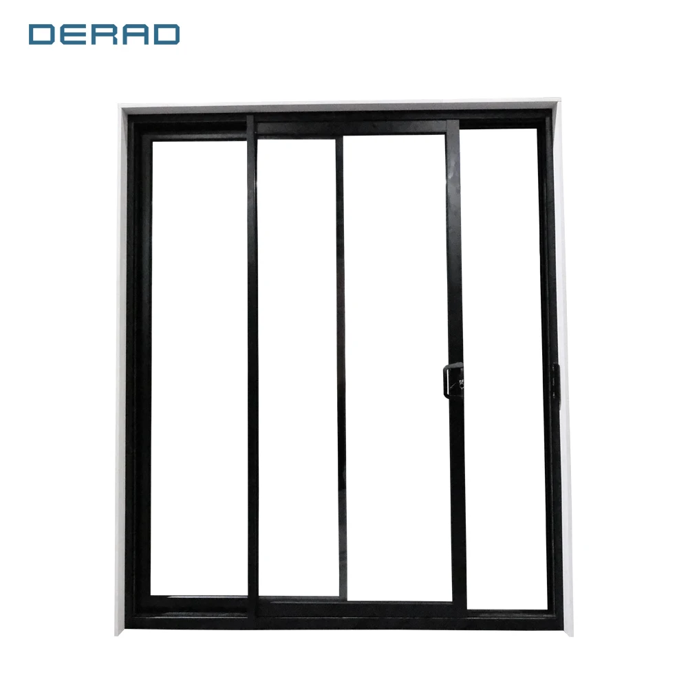 Affordable customized professional design healthcare school black white grey color aluminum sliding door factory