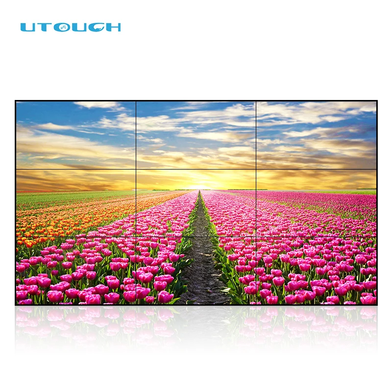 46 Inch LCD Screen Advertising Display 3.5mm Seamless Large Touch Screen Wall Panels Bf Video Player