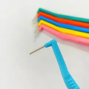 Daily Care China Wholesale Durable Dupont Filament Interdental Brushes PP Handle 0.6mm Interspace Brushes for Adult Mouth Clean
