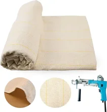 Factory Customizable Size Tufting Fabric Yellow Guideline Monk Primary Cloth for DIY Tufting Gun Weaving Knitting Flocking
