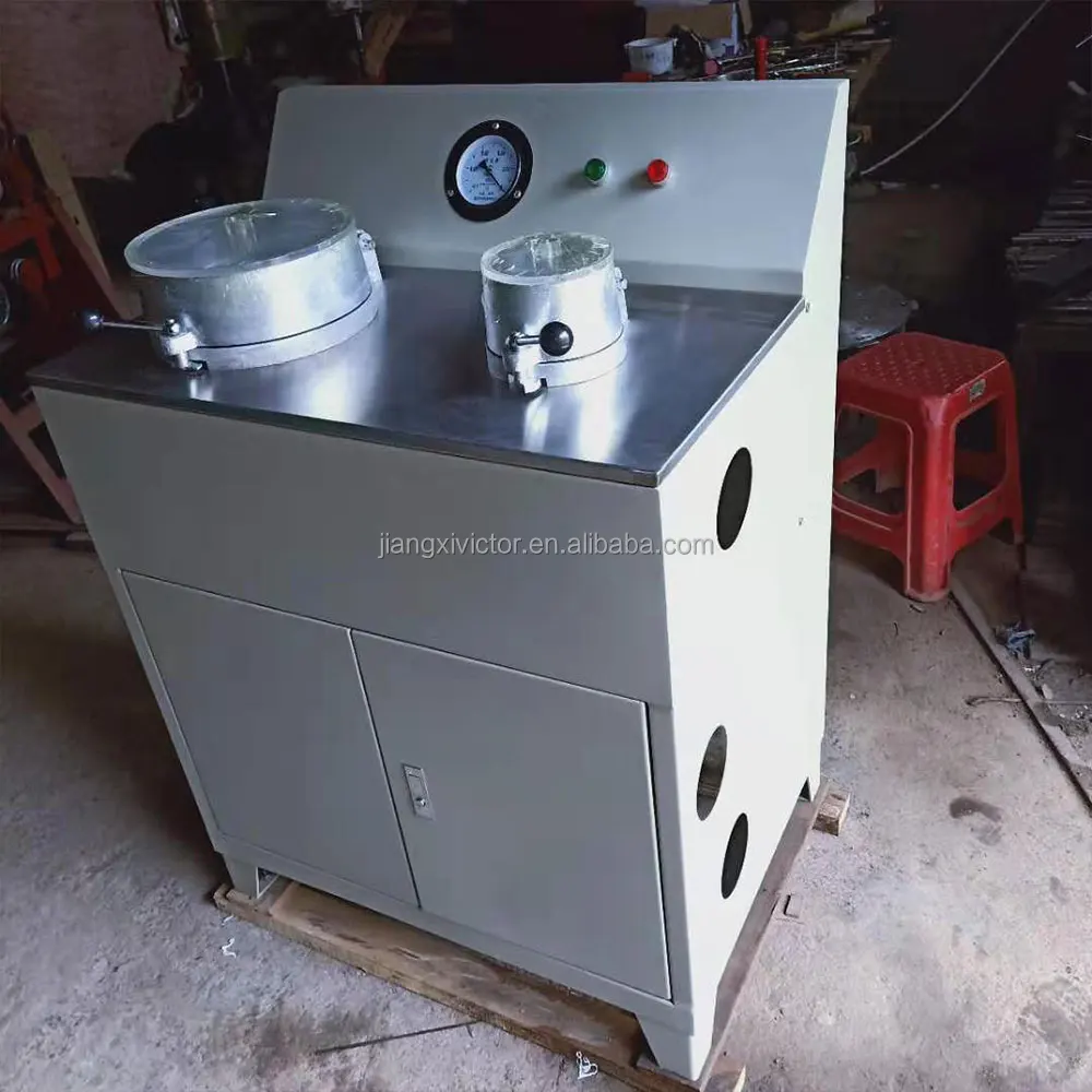 Double Disc Vacuum Filter Laboratory Slurry Vacuum Filter Stainless Steel Table Double Disc Filter Press