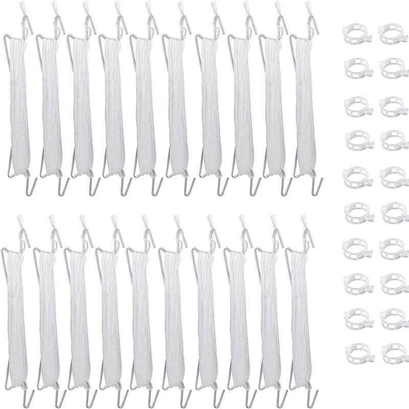 Tomato String Plant Climbing Hooks Support J Garden Hook Plant Clips Twine Greenhouse Tomato Hook
