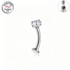 Zircone circolare in argento