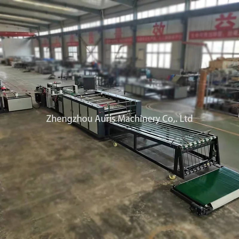 ПЛК-контроль, 3 дюйма, 4 цвета, плетеные мешки из ПП, цементные мешки, машина для производства резки, шитья, печати, сбора, изготовления