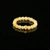 Natural Rutilated Quartz Alloy Accent Band