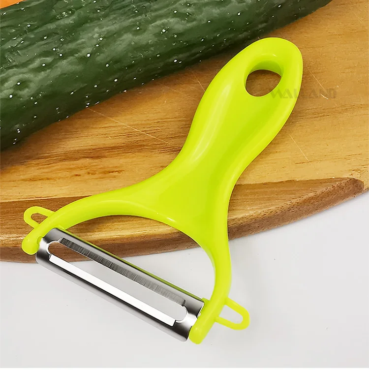 10pcs Y-shape Peeler Slicer, Stainless Steel Fruit Potato & Vegetable Peeler  With Ultra Sharp Stainless Steel Serrated Blades, Non Slip Grip