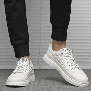New Men's Casual White Shoes Sneakers Breathable Men's Trendy Shoes Mesh Sports Men's Shoes