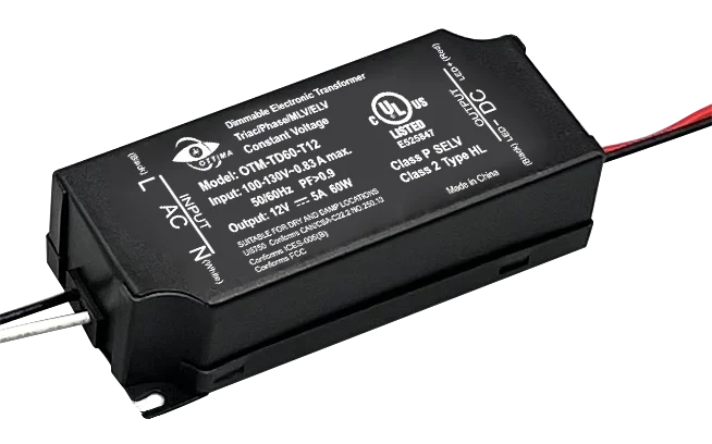 UL LED Transformer AC 100-130V to DC 12V 24V LED Lighting Driver 60W 96W for LED Strip
