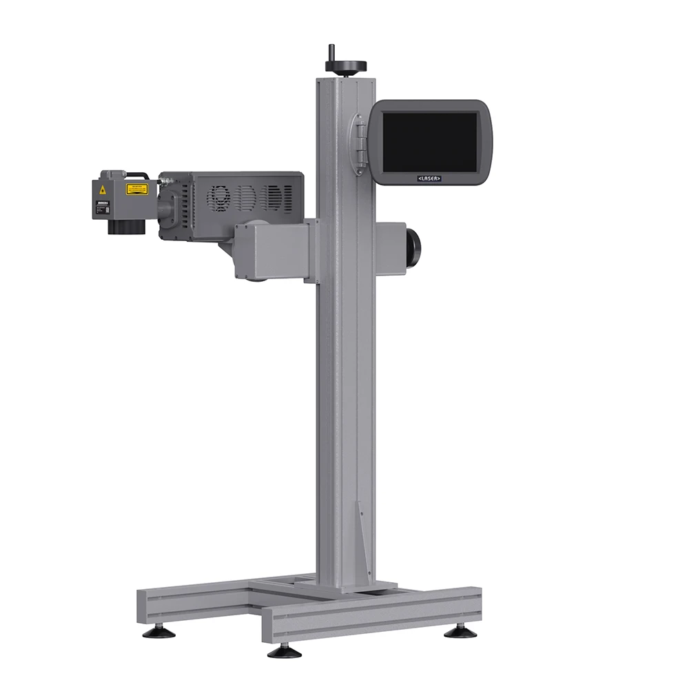 2023 Portable Compact Design Laser Marking Engraving Machine for Metal Painted Bottle Lid PVC PP HDPE Pipes