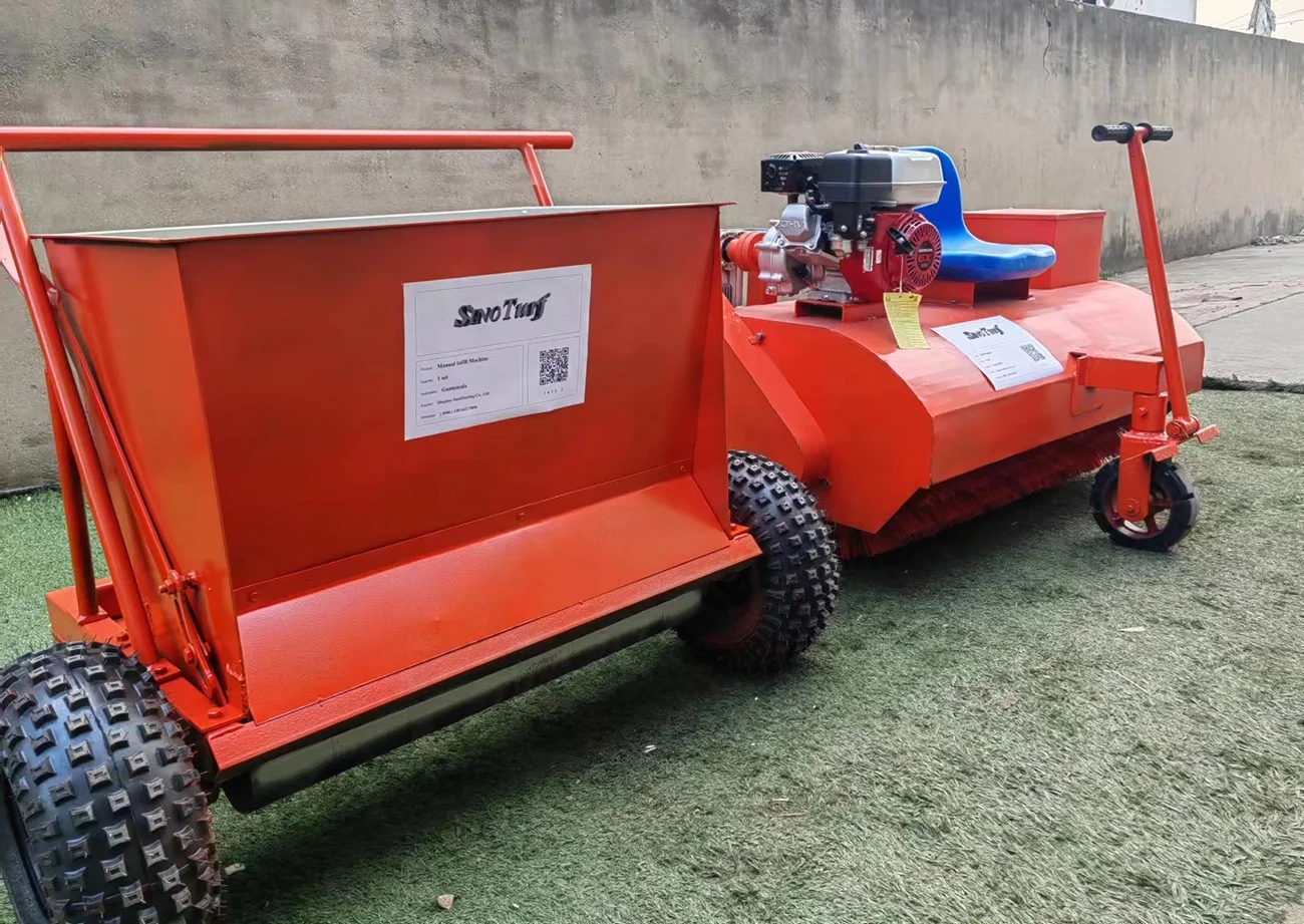 Petrol Driven Brushing Machine Sweeping Artificial Grass Tool Maintenance Equipment for Synthetic Turf