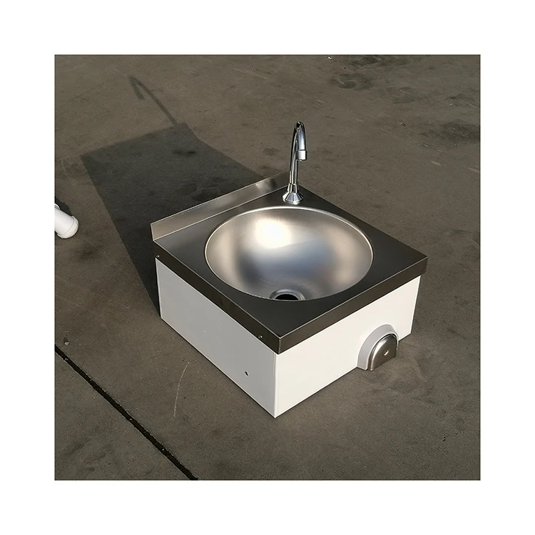 Factory Customized Wholesale Knee Operated Portable Stainless Steel Hand Wash Sink