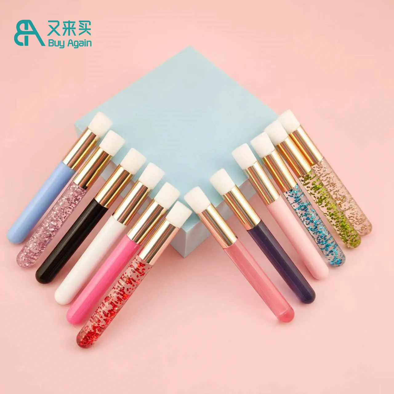 Custom Logo Lash Cleanser Brush Cleaner Foam Bath Wash Lash Extension Eyelash Cleaning Brush