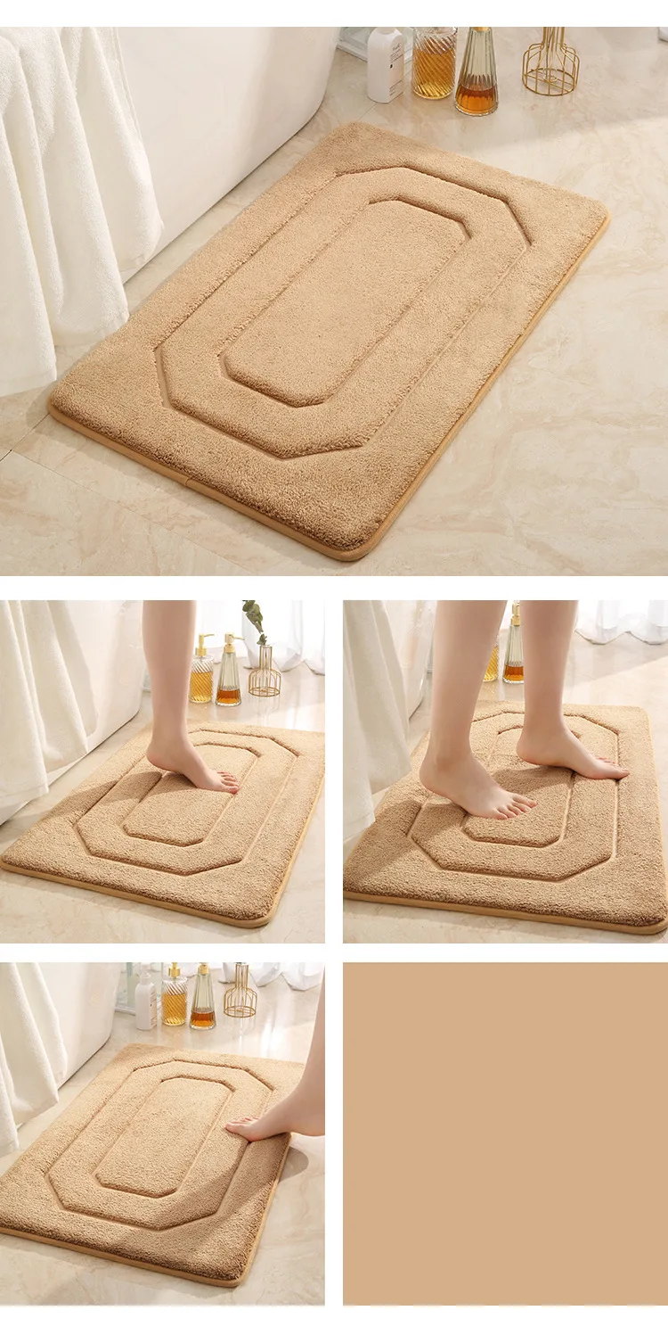 Best Selling Custom Bedroom Living Room Floor Mat Anti-skid Water Absorbent Bath Mat factory