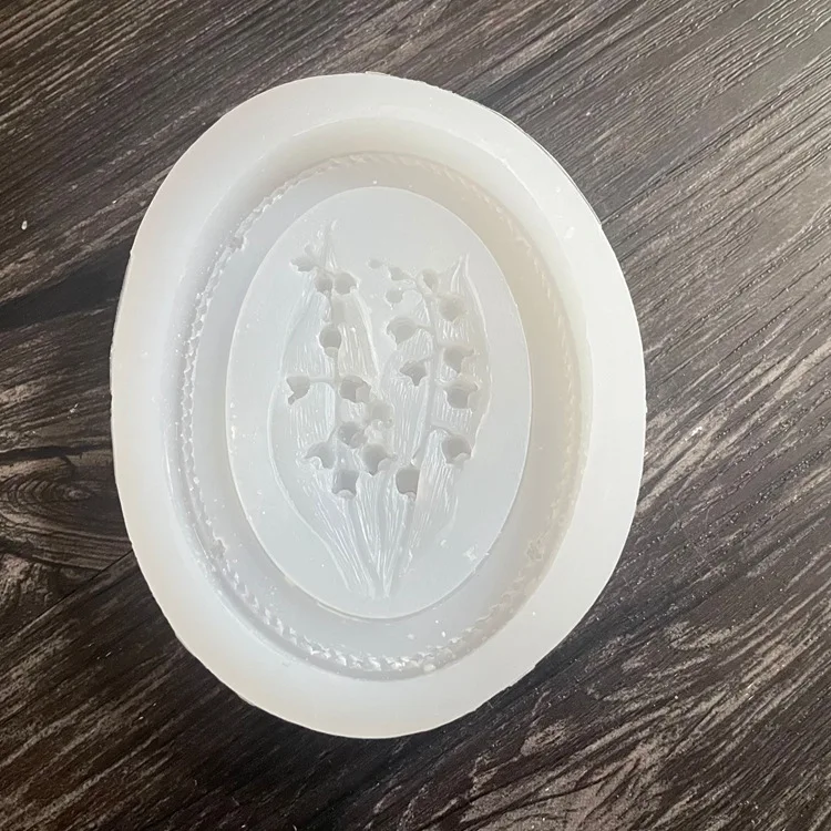 T2028 Lily of the Valley Soap Silicone Mold Aromatherapy Plaster Mold DIY Fondant Mold