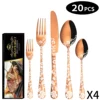 Rose Gold-pattern 4Set