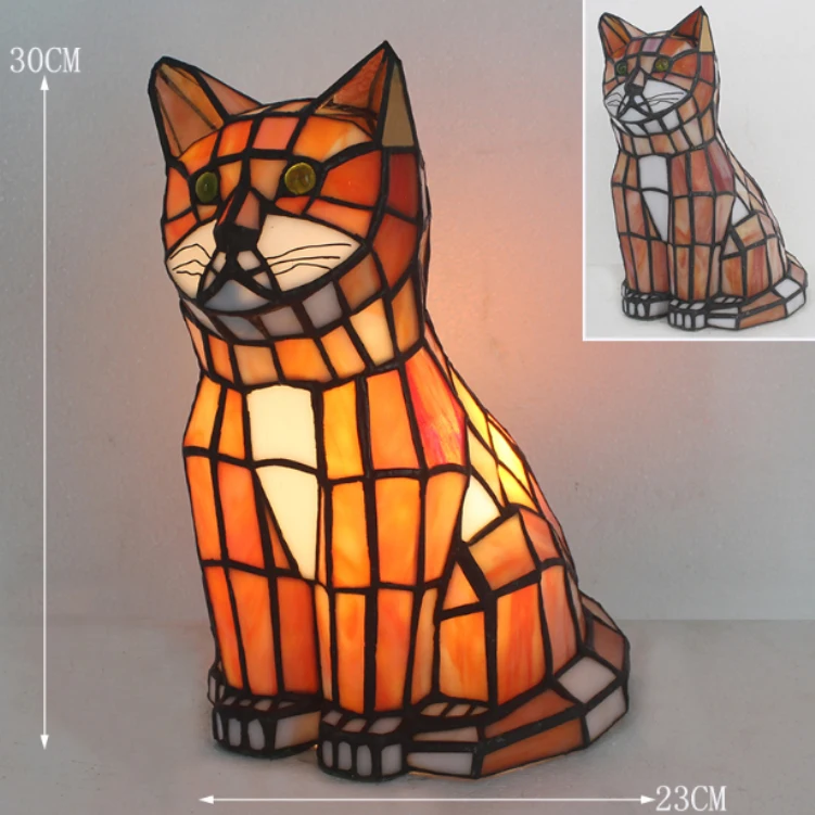 Kat Bureau Lamp Dierenbeeld LED Verlichting,Spookachtig