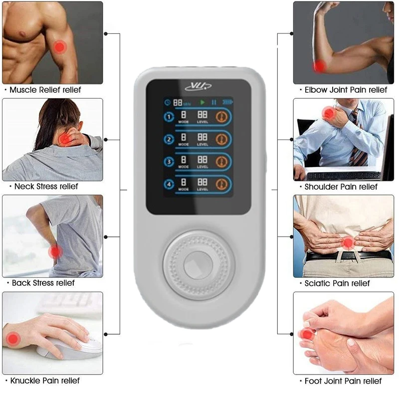 hot selling heated electric pulse massager ems muscle stimulator-70