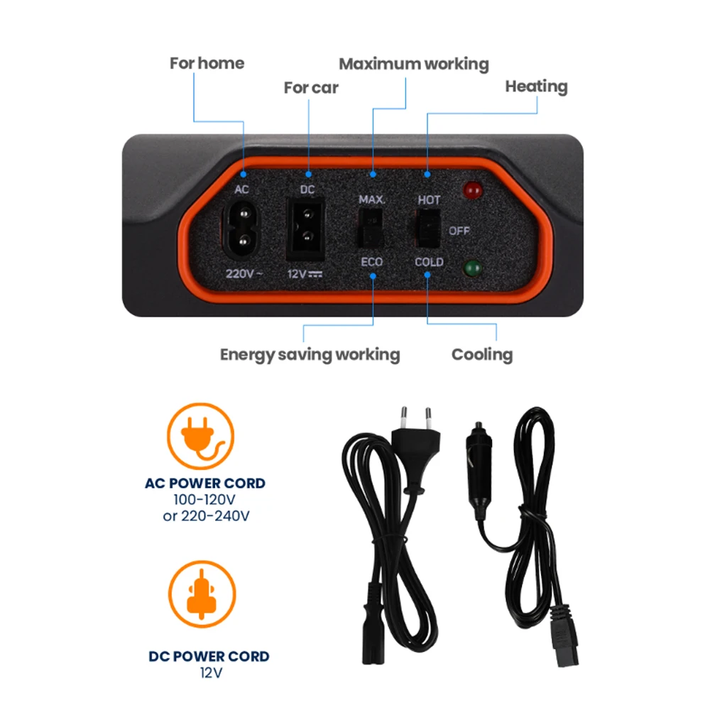 24-литровый портативный охладитель и теплее термоэлектрические автомобильные холодильники полупроводниковые для тихих походов в автодомы