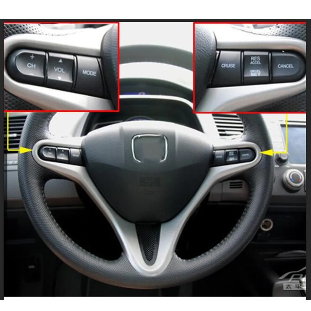 Red Backlight Steering Wheel Audio Control Switch Button 36770-SNA-A12 for Honda Jazz /fit Civic 2006 2007 2008 2009 2010 2011