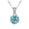 snowflake paraiba pendant